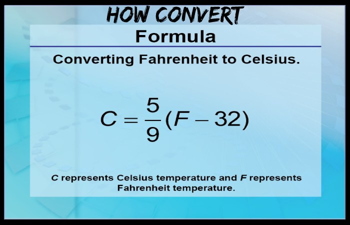 Fahrenheit to Celsius