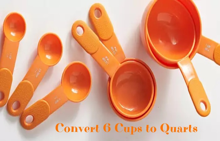 Convert 6 Cups to Quarts