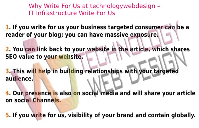 Why Write For Us at technologywebdesign – IT Infrastructure Write For Us