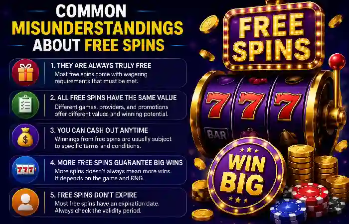 common misunderstanding about free spins