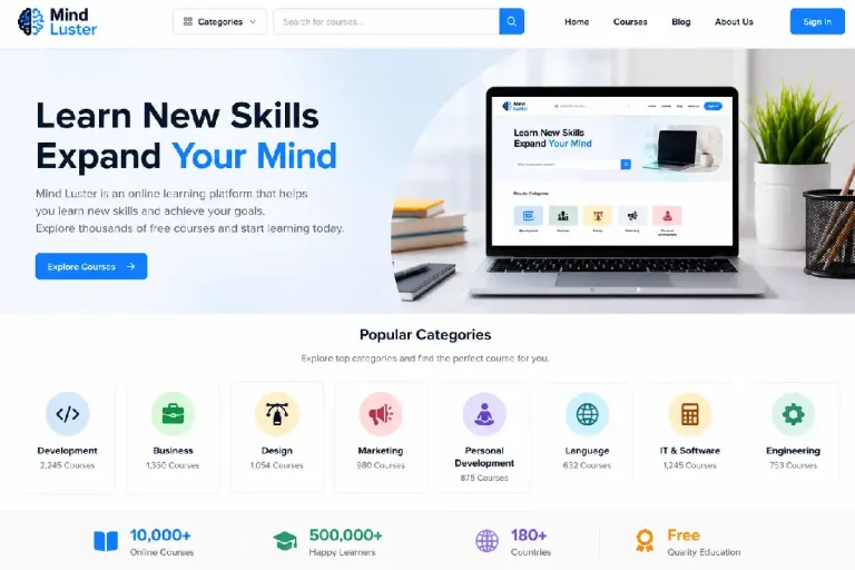 Mind Luster.com: Free Online Learning Platform for Skill Development