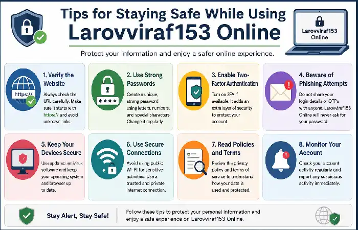tips of using larovviraf153 online