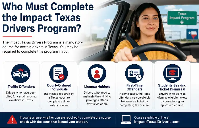 who must impact texas drivers program